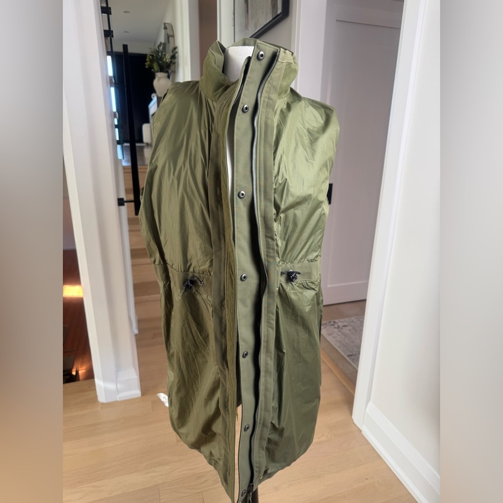 Patagonia Olive Green Waterproof Parka Jacket Size L/XL - Picture 5 of 12